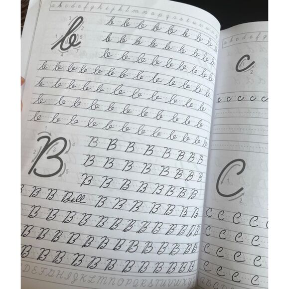 Bundle of 2 Spiral-Bound Cursive Handwriting Workbooks for Adults -NWOT - Picture 4 of 6